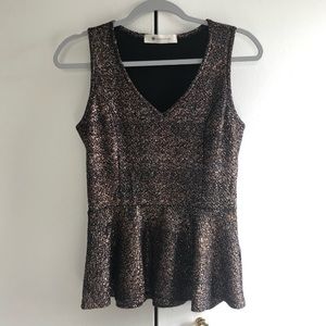 Sparkly Peplum Top